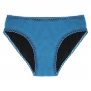 Anae Menstruatieslip - Blauw - Lichte Menstruatie Menstruatieslip van bio-katoen als alternatief voor wegwerp maandverband of tampon