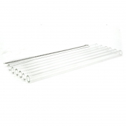 Ah Table Glazen Rechte Rietjes (6) + Rietjesborstel Set van 6 glazen rietjes met een rietjesborstel