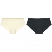 Fair Squared Damesondergoed - Hipster Slip met klassieke tailleband en casual uitsnijding van biologisch katoen en natuurrubber