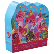 Crocodile Creek Vloerpuzzel - Meerminnenpaleis - 36 stukken (3j+) Puzzel met 36 stukken van gerecycleerd karton
