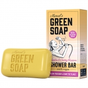Marcel's Green Soap Zeep - Vanille en Kersenbloesem Showerbar met natuurlijke ingrediënten in kartonnen verpakking